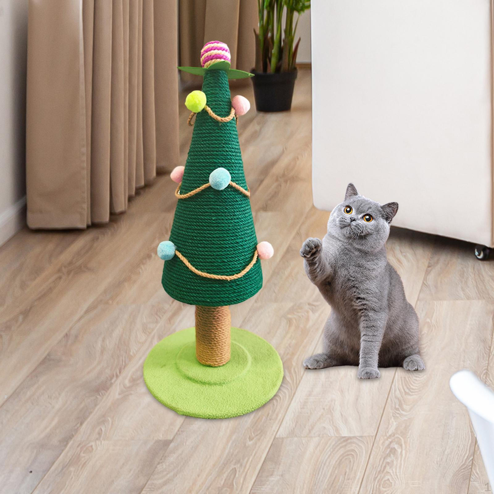 

Когтеточка для кошек, рождественская елка, игрушка для занятий, сизалевая лазалка S