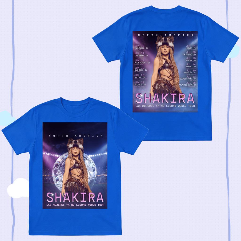 Shakira 2026 Las Mujeres Ya No Lloran World Tour Unisexs TShirt Unisex ONeck 100 Cotton Short Sleeve Y2k Oversized Popular Tee