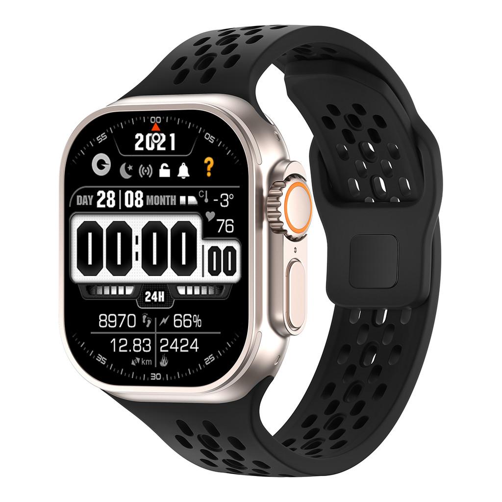 Silicone Band Heat dissipation Strap For Apple Watch 46mm 45mm 41mm 44mm 49mm 40mm 42mm Iwatch Series 11 10 9 8 7 6 SE 3 Ultra 3