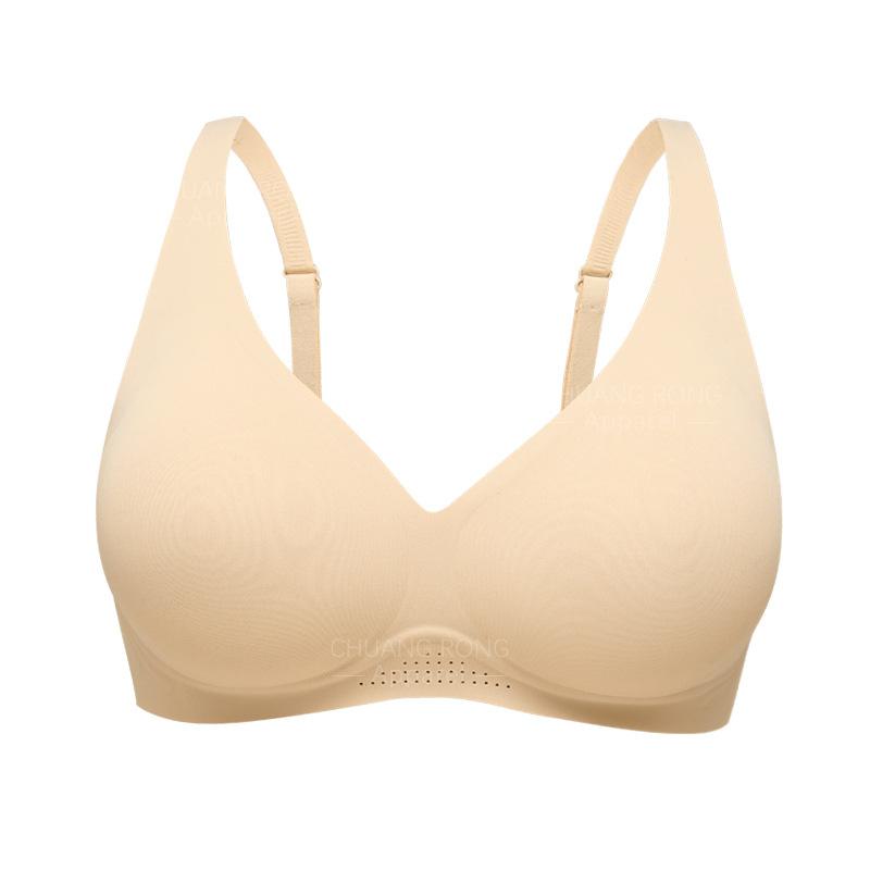 

Popular jelly glue underwear women s ventilation hole lifting support can cross beautiful back gathering seamless women s bra S