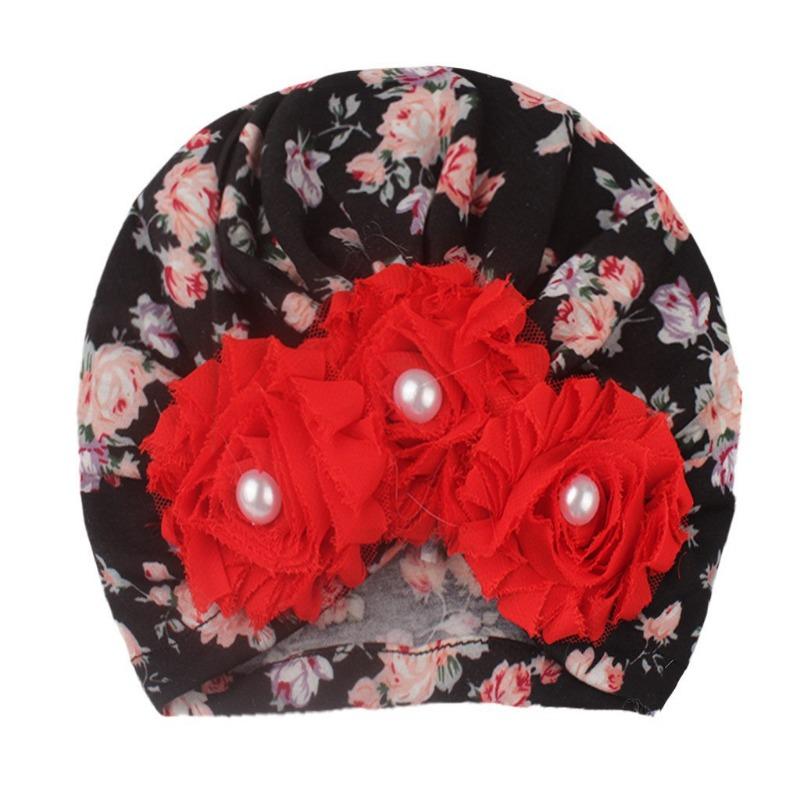 New baby pullover hat, cute sunflower children's hat, thin breathable baby fetal hat