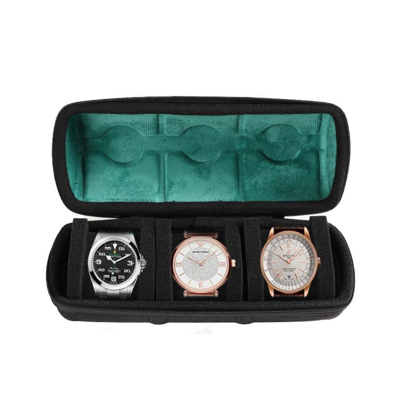 Watch Box Organizer for Men,Watch Travel Case Portable Storage Watch Display Holder for Wristwatches with anti-Move Watch Pillow