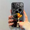 One Piece Zoro Luffy Phone Case for iPhone XR XS X 14 15 Pro Max 6s 11 Pro Max 16 Pro 13 Pro 16e 7 8 SE SE 12 Mini TPU Cover