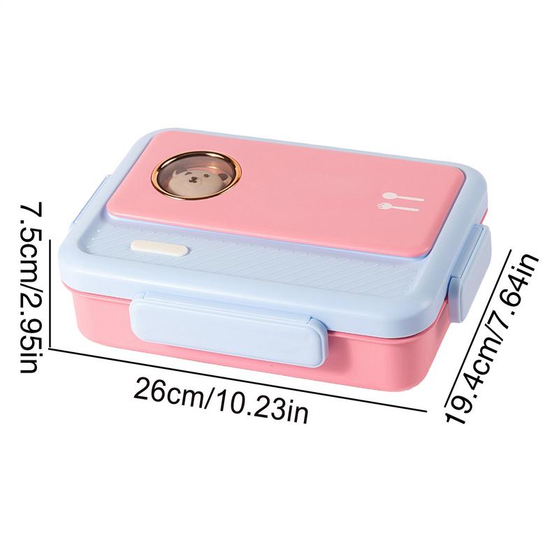 Stainless Steel Lunch Box For Kids Food Containers Metal Portable Lunchbox With Airtight Lid And Compartments For Salad Sandwich
