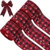 Stylish And European American Christmas Fabric Ribbon For Festive Event Decoration