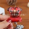 First Layer Cowhide Creative Puppy French Dog Pendant Bag Pendant Accessories Car Zodiac Keychain Gifts