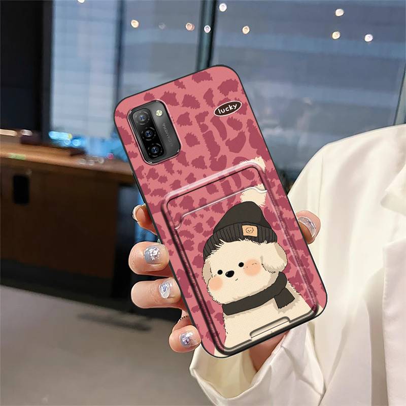 Shockproof Dirt-resistant Phone Case For Ulefone Note12P Soft case Cartoon Card slot Fashion Design Silicone TPU Cover