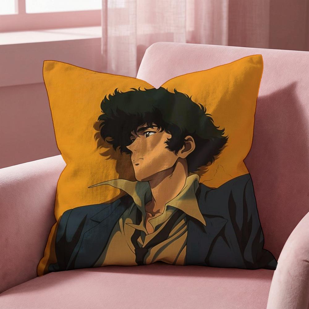 C-Cowboy Bebop Cushion Cover Multi-Scene Pillow Cover for Home & Car - Reversible, Soft & Durable for Daily Use