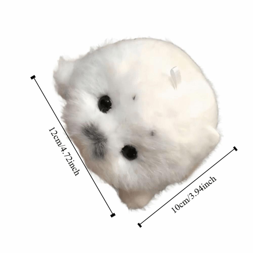 2 Stück Robben-Puppe im Simulationsstil Weiches Material Robben-Anhänger Cartoon-Taschenanhänger Geschenkidee