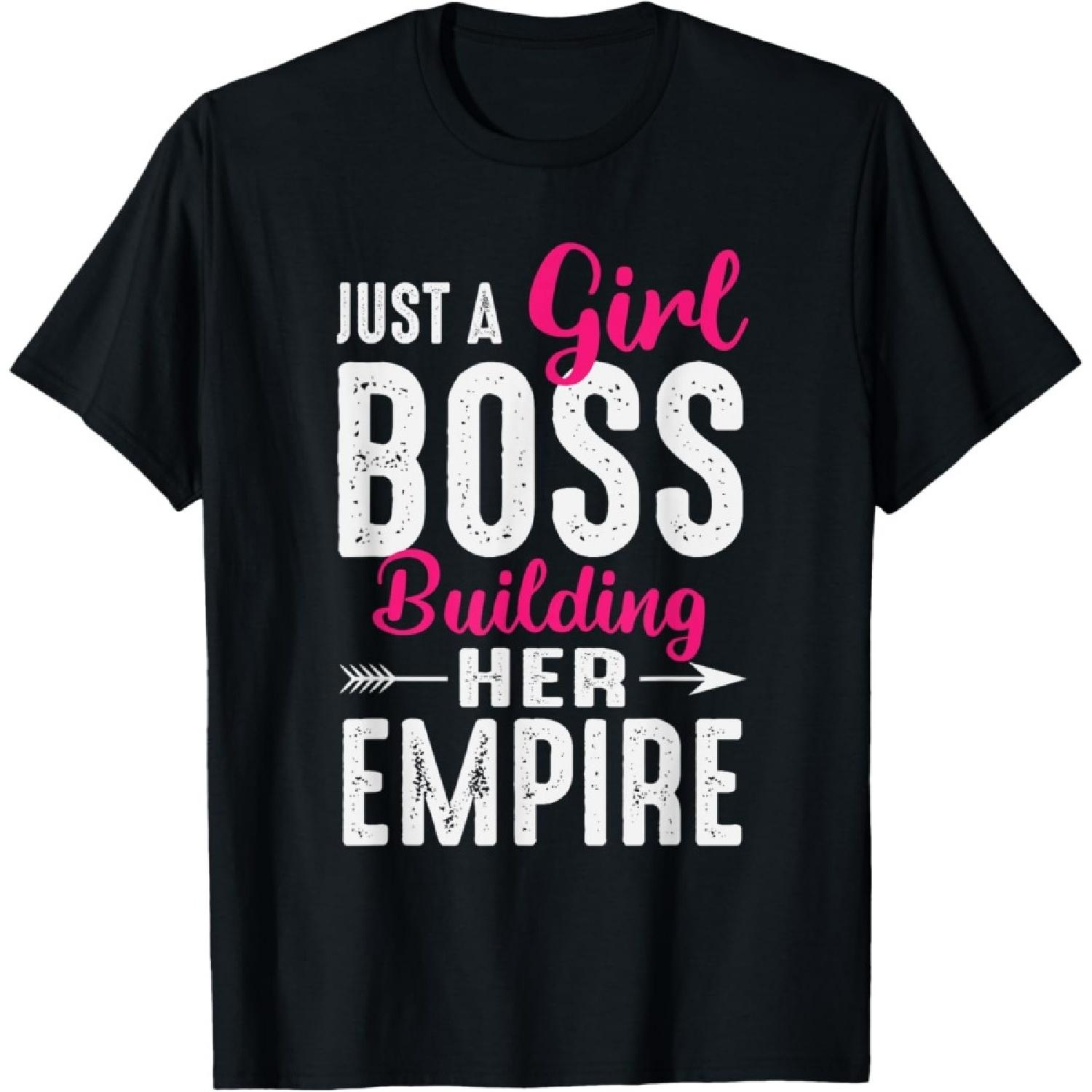 

Girl Boss Building Her Empire Girls Hustle Christmas Gift T-Shirt XXXXXL чорний