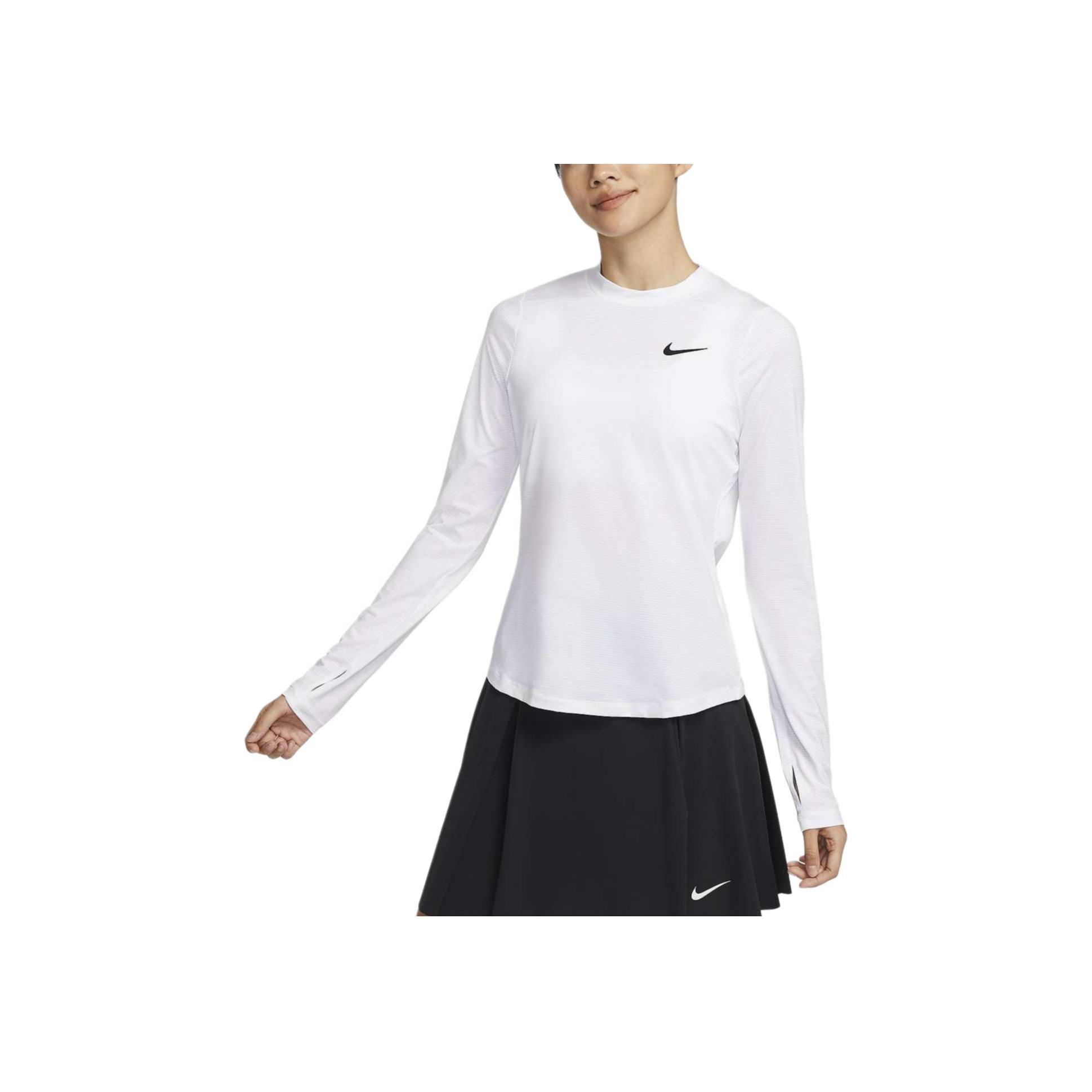 

Nike Dri-Fit UV Victory Солнцезащитная однотонная футболка с логотипом и круглым вырезом, коротким рукавом, женские футболки, белые DH2069-100 2XL