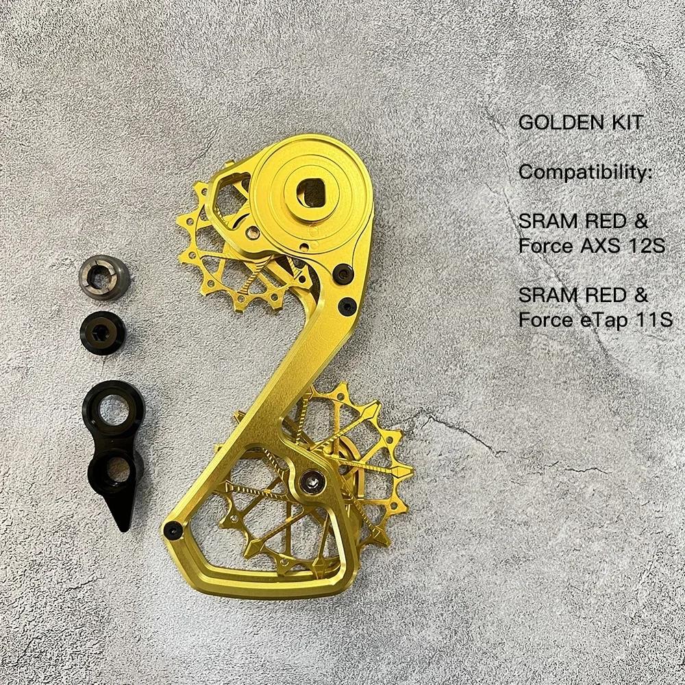 Derailleur Pulley Wheel Oversized Bearing 82g for 105 ULTEGRA R9100 R8000 11s & Sram Red Force  eTap AXS 12 speed GAR07 SRAM GOLDEN