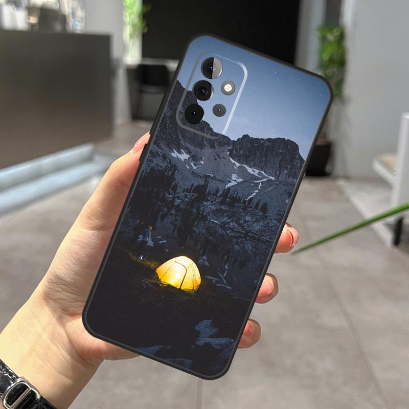 Camping Nature Mountain Case For Samsung Galaxy A12 A32 A52 A05 A36 A56 A26 A16 A53 A33 A13 A55 A35 A15 A14 A34 A54