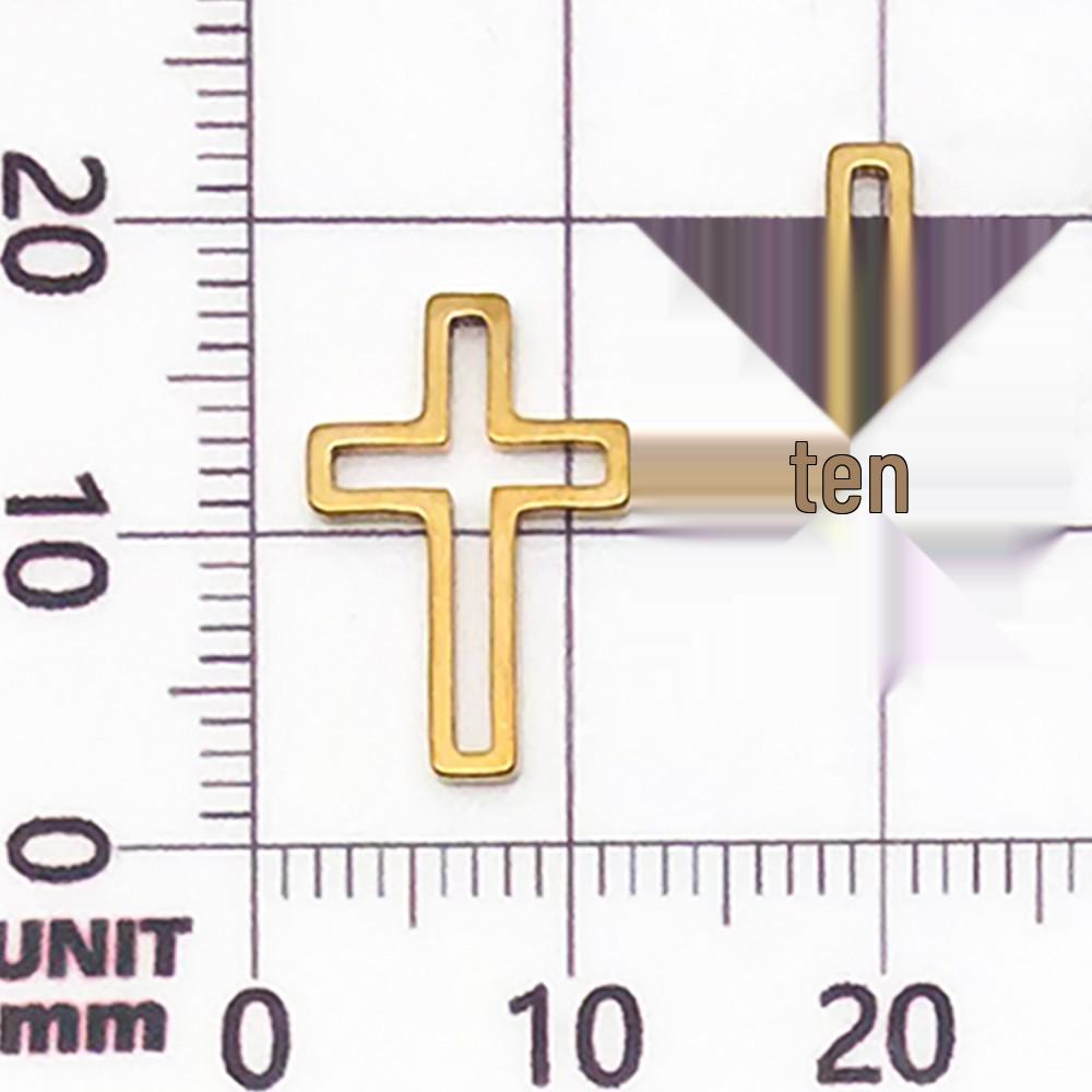 20 Mixed Gold Vacuum-Plated Stainless Steel Geometric Frame Pendant Charms for DIY Jewelry