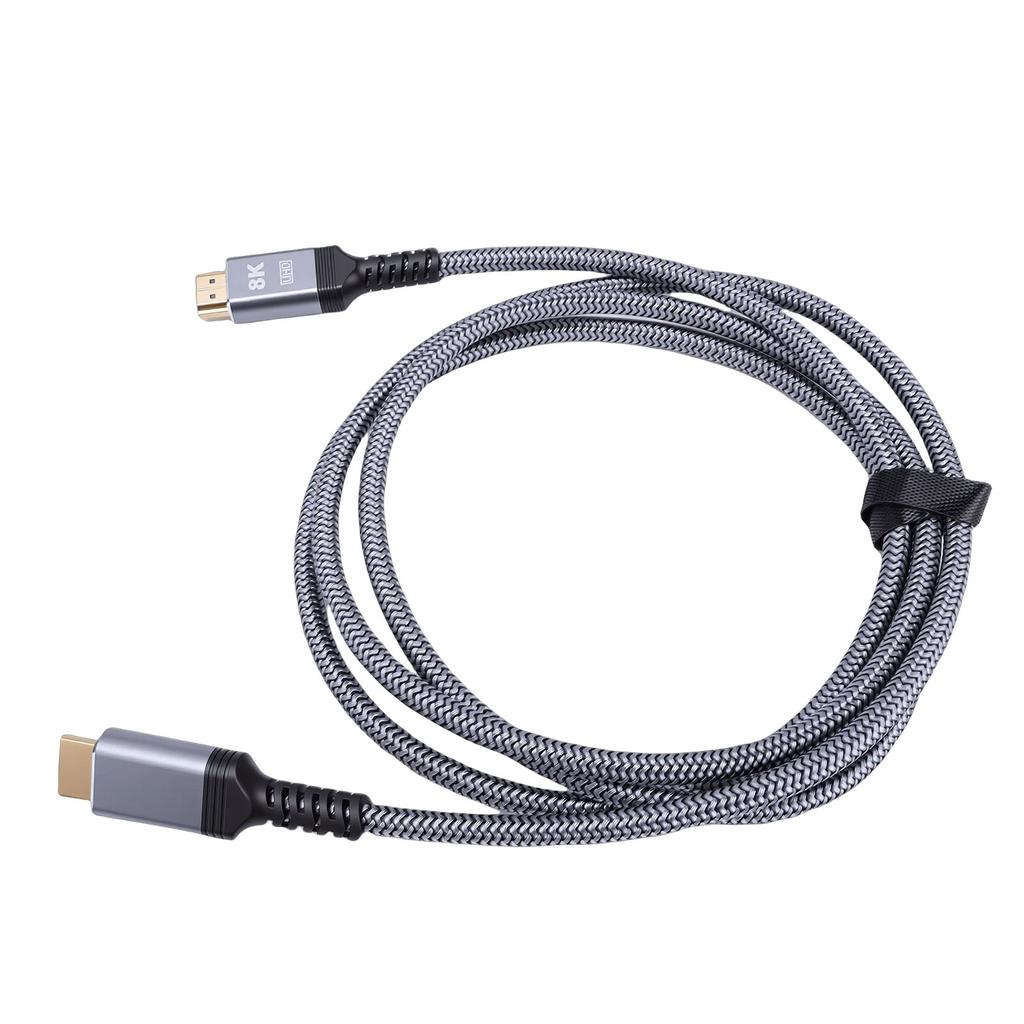 8K High Definition Multimedia Interface Cable 2.1 48Gbps Ultra High Speed Woven Cable 4K 60Hz Compatible with Switch