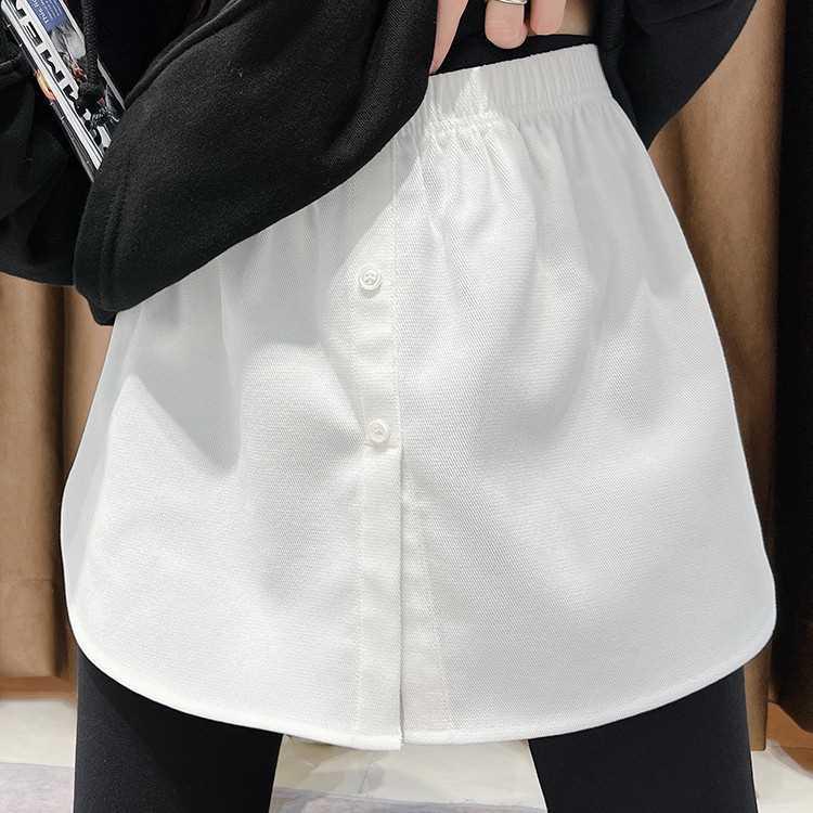 

Winter Layering Sweatshirt with Fake Hem and Hip-Covering Skirt M