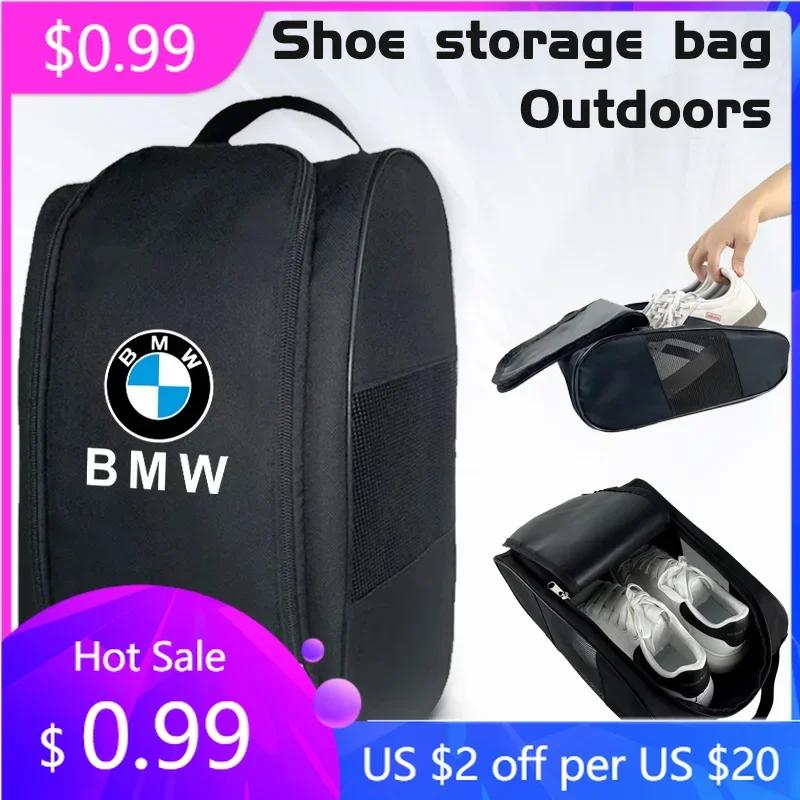 2025 Borsa per Scarpe da Auto Emblema Sneaker Organizzatore da Viaggio per Esterno Custodia Strumenti Per BMW F10 F30 E46 G28 G20 G30 E60 E39 G30