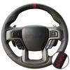 Husa Volan King Ranch Lariat Platinum XL XLT 2015-2017 cusută manual din piele microfibră Pentru Ford F-150
