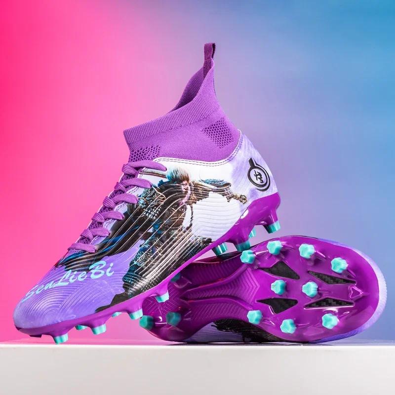 Men Soccer Shoes Society Football Boots Casual Professional Top Quality Long Spikes Sports Cleats Boy Sport Wear Football Boots