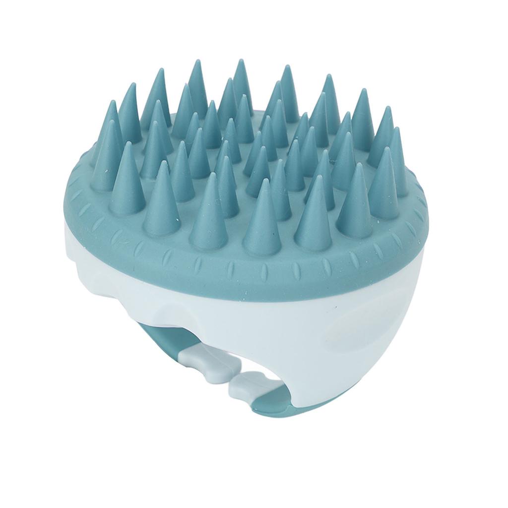 Hair Massager Soft Silicone Waterproof Manual Hair Massage Scalp Cleaning Anti Dandruff Shampoo Brush Green