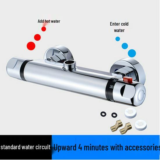 All-Copper Concealed Thermostatic Shower Mixer Valve for Solar Water Heater