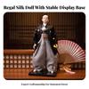 Cloth Doll Samurai Warrior Ornament Handmade Japanese Style Figurine with Glossy