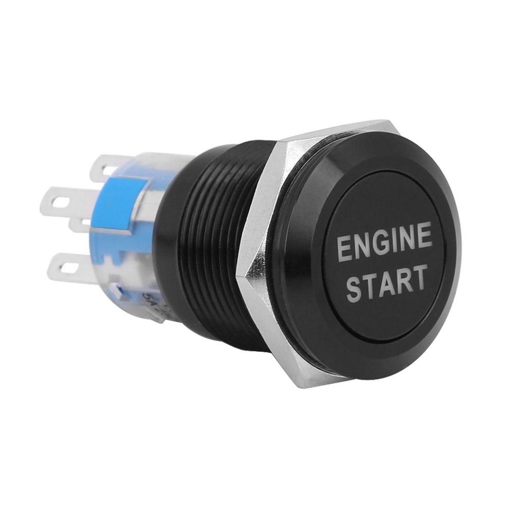 12V Waterproof Engine Start Button Zinc-Aluminium Zinc Zinc Alloy Push Button Switch  Car Engine