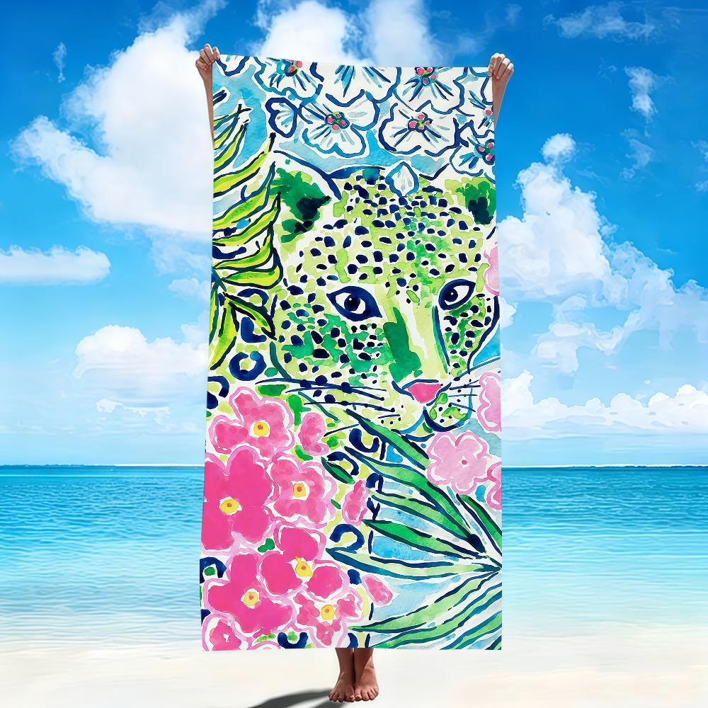 

vintage ethnic Animal plant flower Graffiti Art Fashion Soft Beach Towels Quick Dry Pool Towel Gym bathing Spa Camp sport Gift W40*H60(CM)
