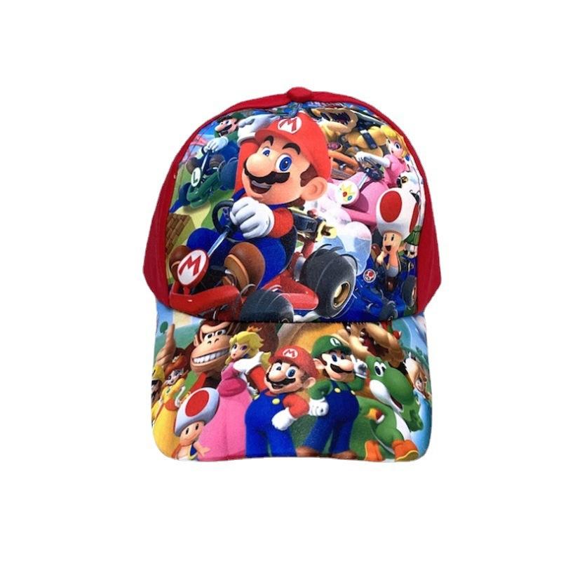 16 hues Super Marios Bros Animation Design Headwear Luigi Embroidery Animation Figure Peripherals Baseball Cap Shade Sun Protection kids Presents