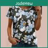 Tshirt Womens Floral Small Summer Print Short Sleeved Tshirt Casual Print Top