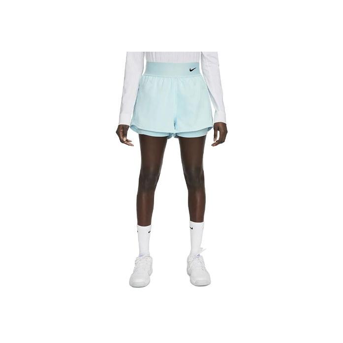 Nike Court Dri-FIT Advantage Solid Logo High-Waisted Regular Shorts Women shorts Teal DR6844-442 S
