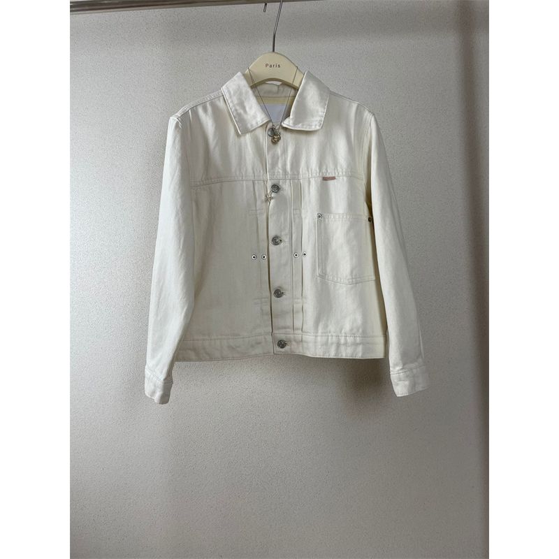 

Пюре 23 Осень Трехмерный крой Короткая хлопковая мягкая куртка Beige M