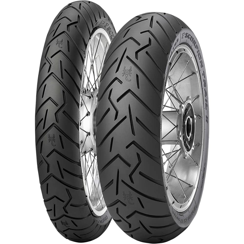 

PIRELLI Motorcycle SCORPION TRAIL II Rear ZR 17 Tubeless Type Motorcycle Tire for Two Wheels 2527500 1 Piece PIRELLI 190/55 M/C (75W) (TL)