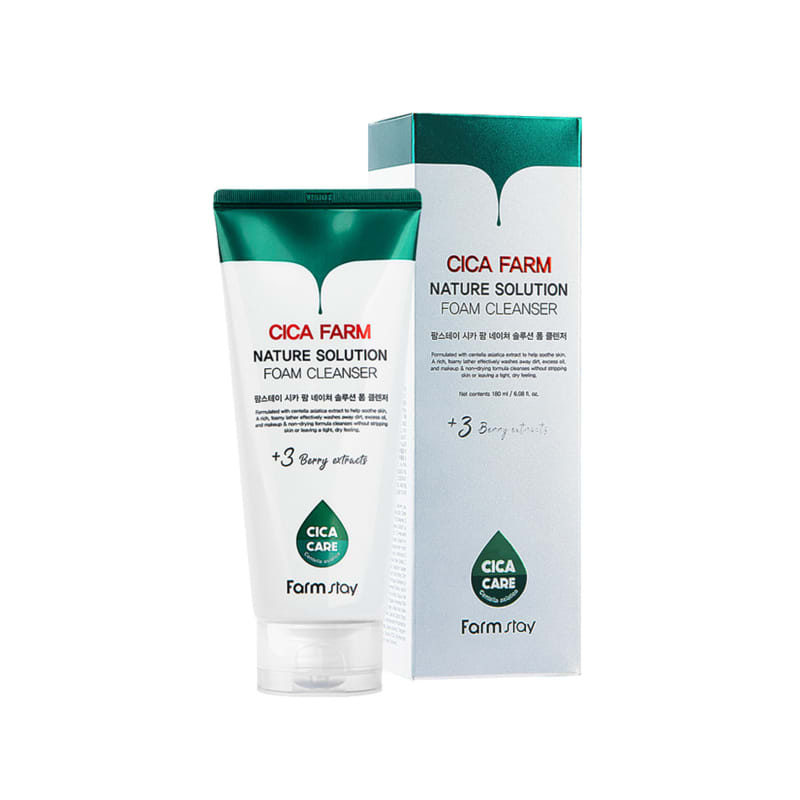 Farmstay Cica Farm Nature Solution Foam Cleanser 180ml
