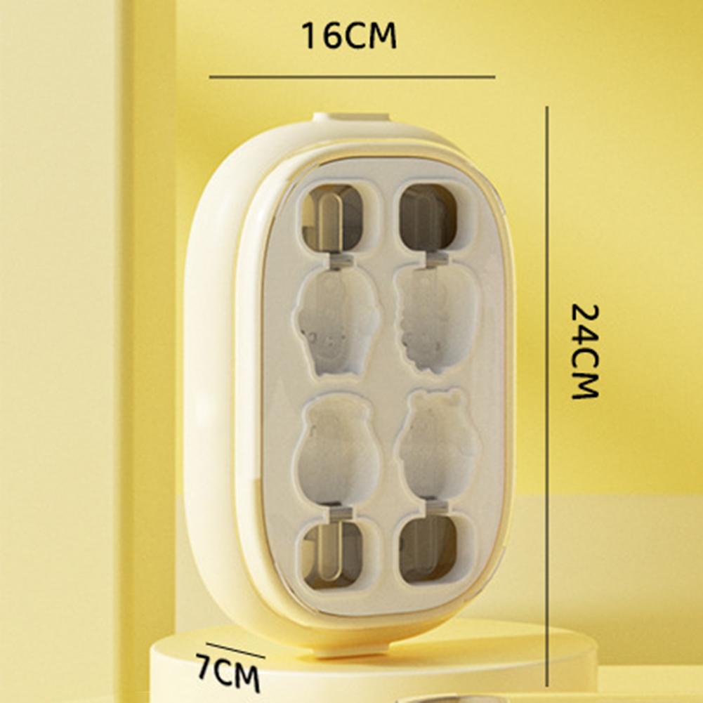 Homemade Ice Cream Mold With Lid Quickly DIY Popsicle Ice Cream Tray For Children Adults