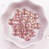 Shiny 80pcs AB Resin 10mm Whirlwind Round Flat Back Rhinestone Appliques DIY Wedding Scrapbook Craft