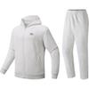 Men's Fleece-lined Hooded Knit Sportswear Set