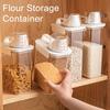 Airtight Food Storage Container Plastic Kitchen Organizer Bin with Pouring Spout And Measuring Cup Lid for Dry Food Rice Sugar Pet Food