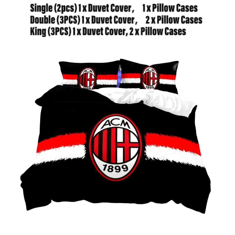 High-quality Bed Linens 3-piece Set Digital Printed Design Mixed Fiber Material Queen Size