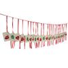 Christmas Advent Calendar Bags Hanging 24 Days Countdown Calendar Pocket for Party Celebration