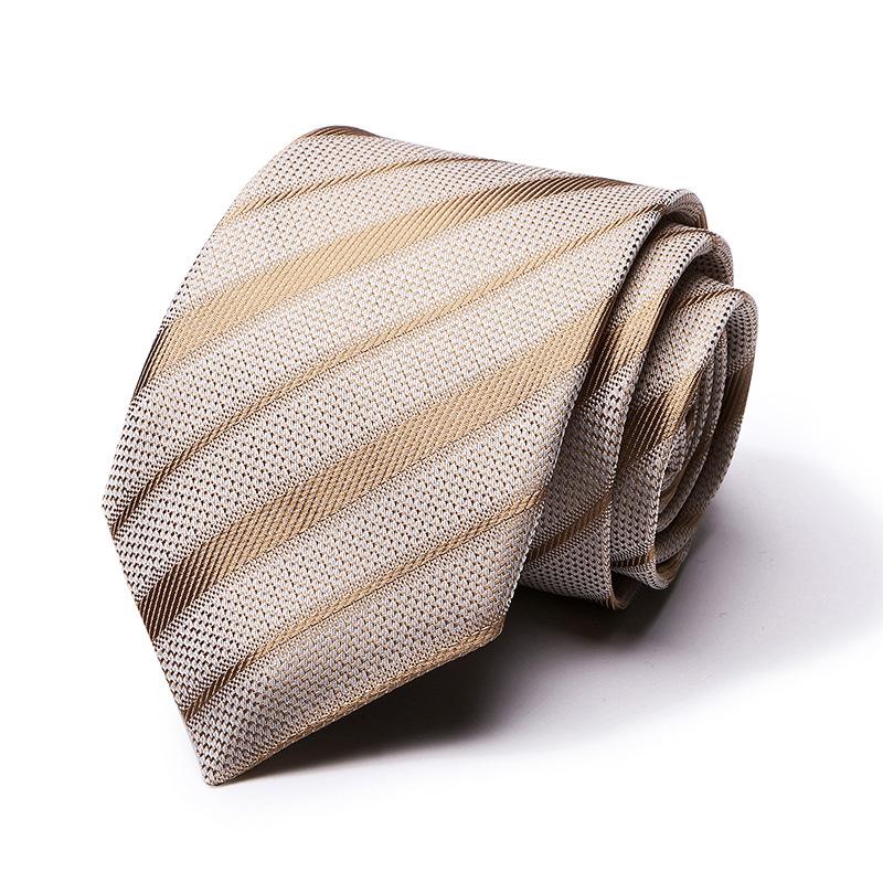 Tie Tie Polyester Silk Tie 8Cm Business Men'S Dress Wedding Studio Tie