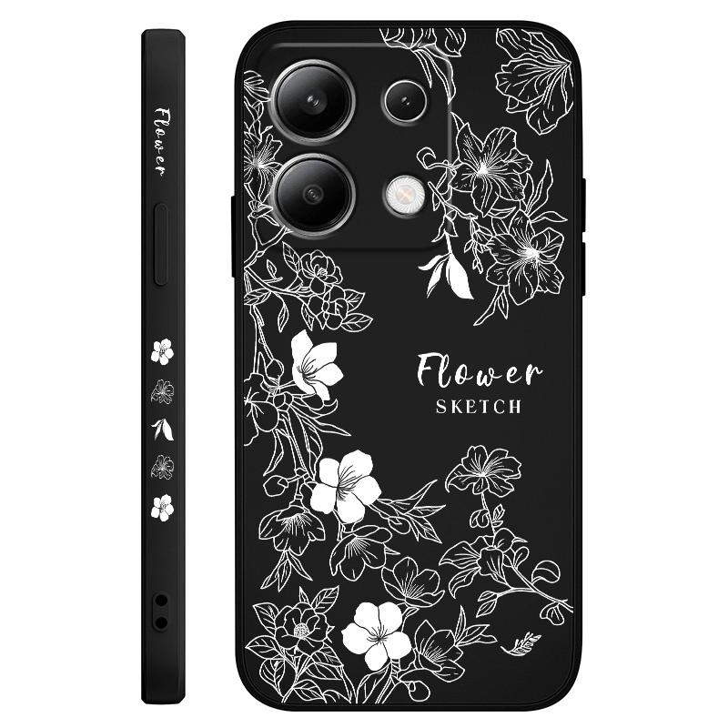 

Line Morning Glory Phone Case For Xiaomi Redmi Note 14 13 12 12S 11 11S 10 10S 9 9S Pro Plus 4G 5G Liquid Silicone Cover Redmi Note 13ProPlus