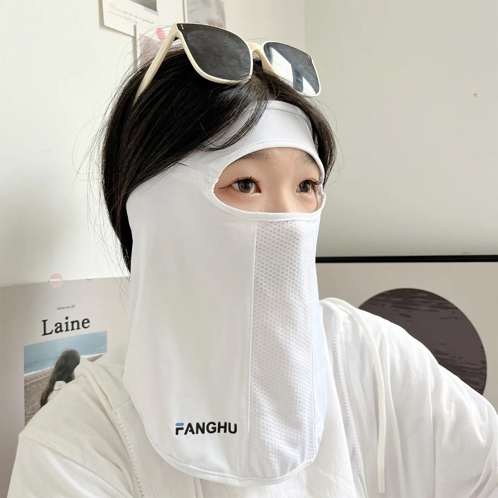 Ochrana proti UV záření Ledová hedvábná maska ​​Protisluneční bryndáček Jednobarevný Obličejový štít Obličejový štít Letní šátky Opalovací krém Šátek na obličej
