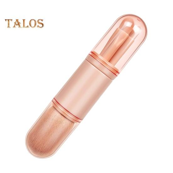 

4 шт./набор 4-в-1 многофункциональная кисть для макияжа выдвижная основа рассыпчатая пудра тени для век румяна консилер косметическая кисть женские инструменты для макияжа бежевый