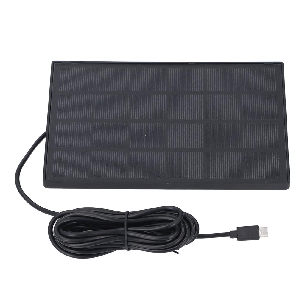 5W 5V Solar Panel for Security Camera IP66 Water Proof Outdoor Wireless Camera Charger with Micro USB Type C Interface