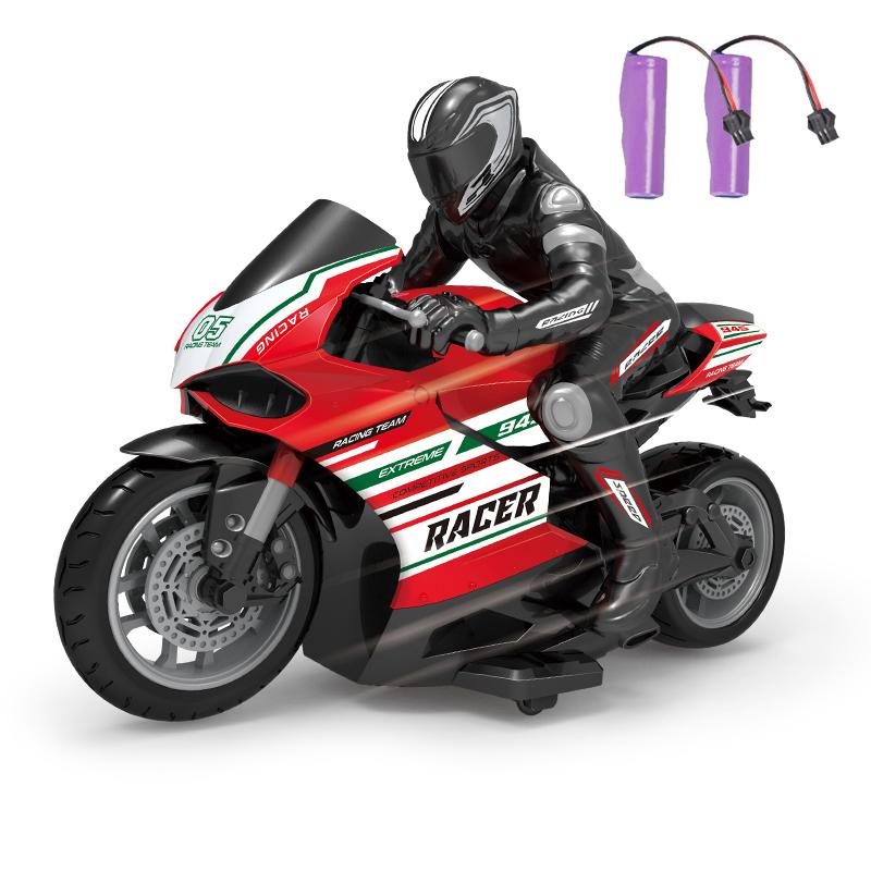 Motocicleta Elétrica RC Não Tóxica Escala 1/10 Carros RC Alta Velocidade Corrida 4 Canais Distância de Controle Remoto 35 Metros Modelo Off-Road