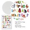 The ABC Premium Poster Alphabet Learning Wall Art Canvas Painting Children Posters Prints For Nursery Kids Room Home Decoration
