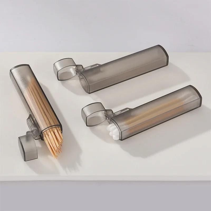 

New Transparent Mini Storage Box Simple Small Object Band-aid Classification Finishing Box Portable Toothpick Cotton Swab Box