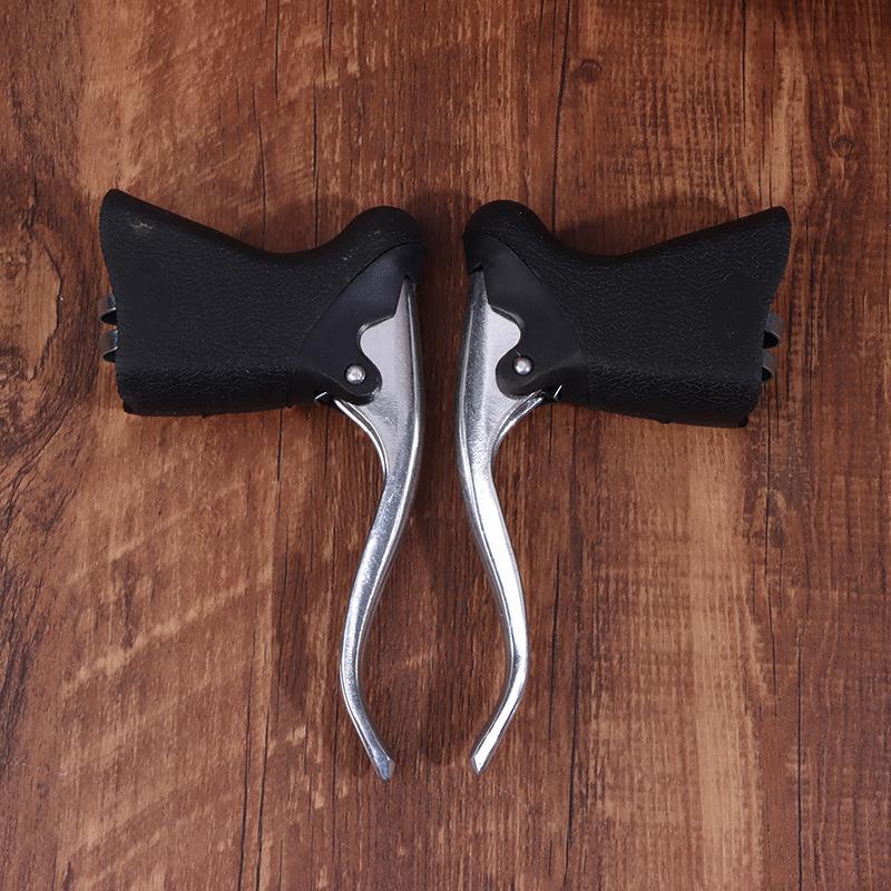 

Bicycle Brake Handle for Road Bike, Anti-slip Aluminum Front Rear Drop Bar Brake Levers