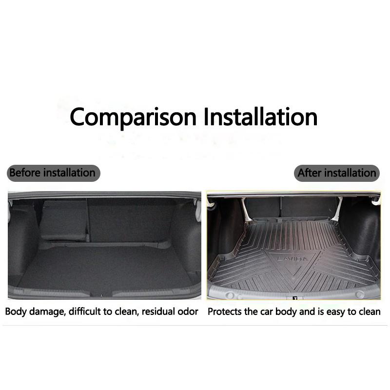 Rear Boot Cargo Box For BYD Dolphin 2021-2025 Cargo Mat Car Trunk Mats Accsesories Luggage Pad FLoor EVA Protective Carpet